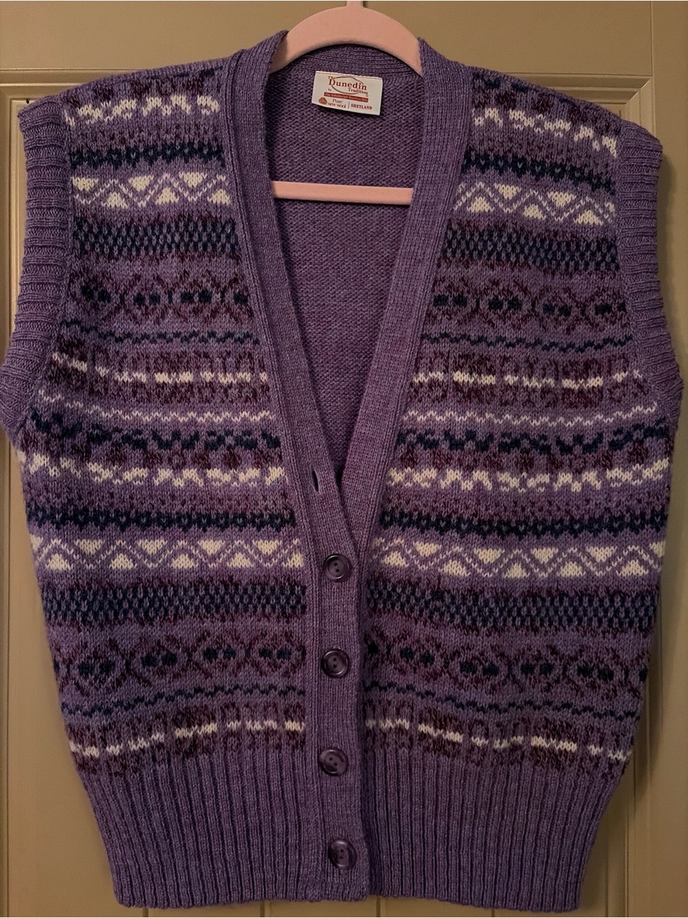 The Dunedin Tradition by The Edinburgh Woollen Mill Fair Isle Vest Size Large